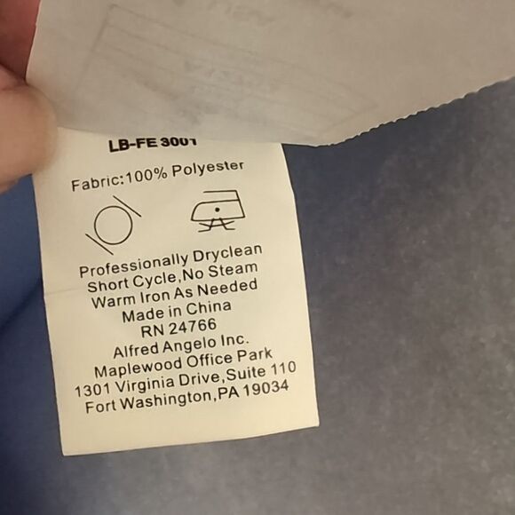 Alfred Angelo Vintage size 14 Style 6625 Color Rivera Sky Spaghetti Strap Dress - Picture 11 of 11